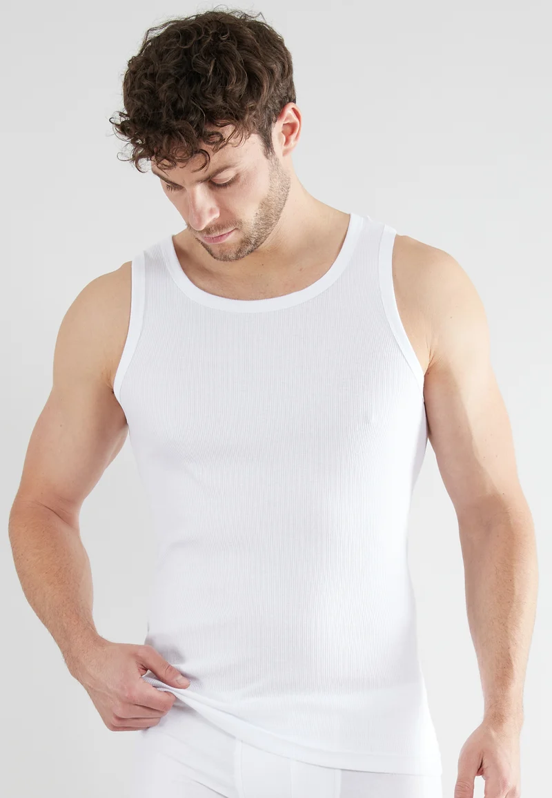 TOM TAILOR Tanktop 2er Pack weiss