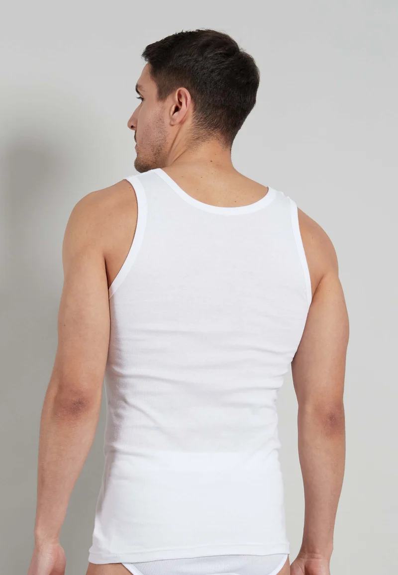 TOM TAILOR Tanktop 2er Pack weiss