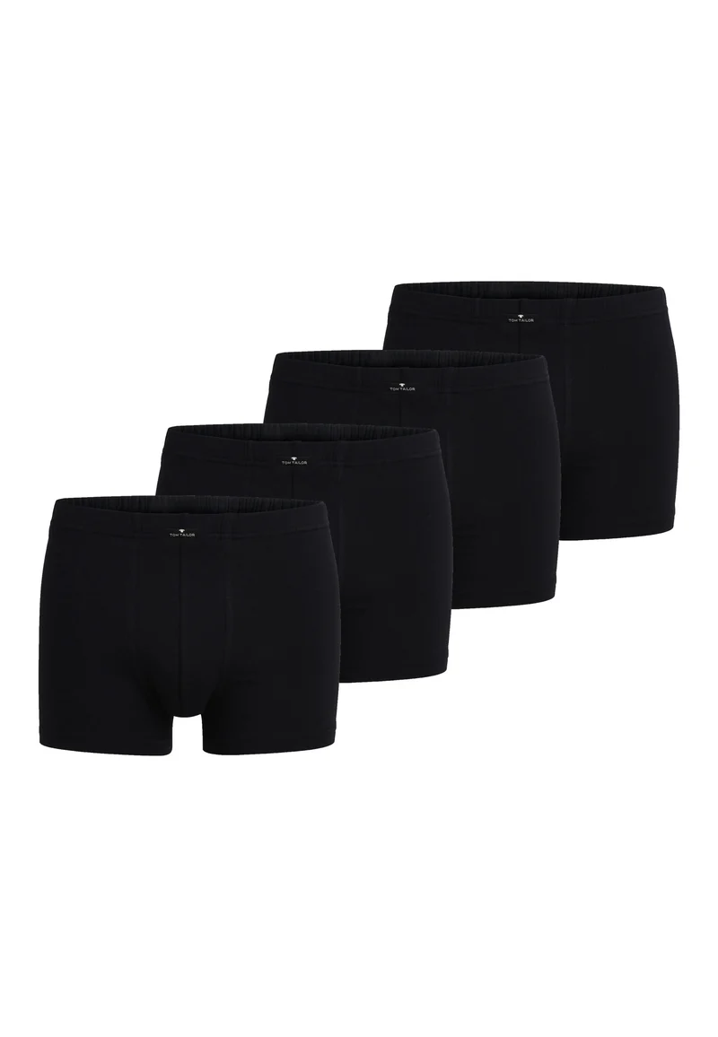 TOM TAILOR Pants 4er Pack schwarz-dunkel-uni