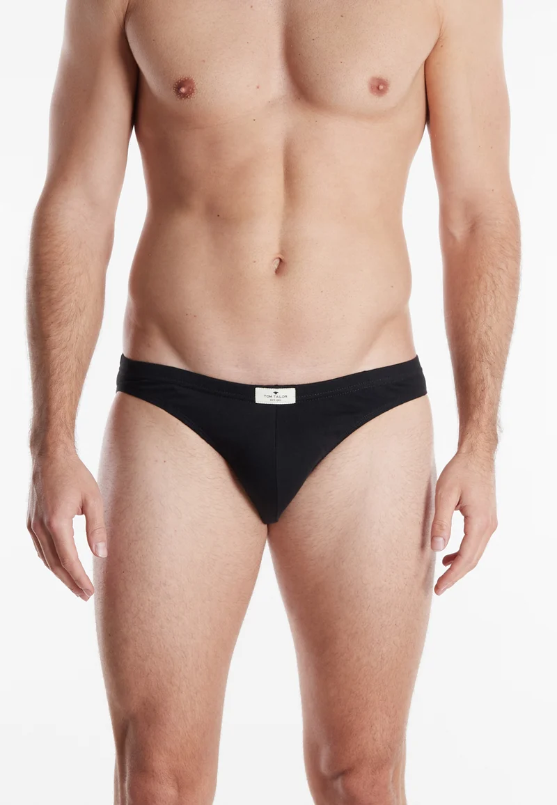 TOM TAILOR Mini Slip 7er-Pack schwarz-dunkel-uni