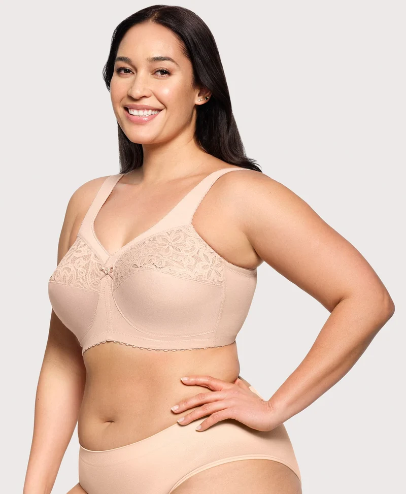 MagicLift Cotton Support Bra Cafe