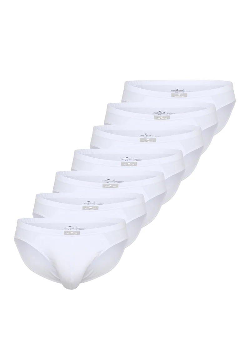 TOM TAILOR Mini Slip 7er-Pack weiß-hell-uni