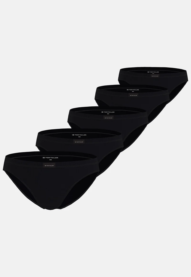 TOM TAILOR Mini Slip 5er Pack black