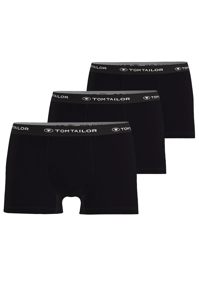 TOM TAILOR Hip Pants 3er Pack black-black-black