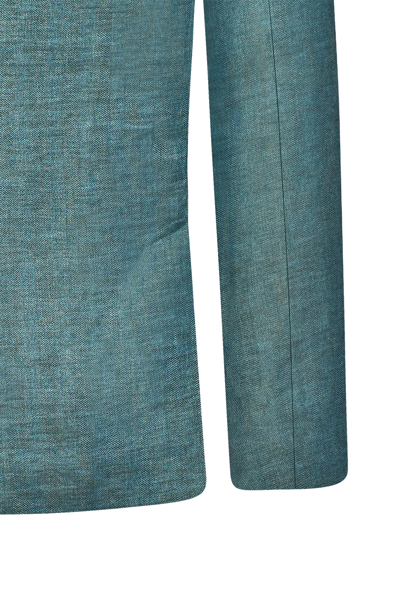 Leinenjacke mit Stehkragen