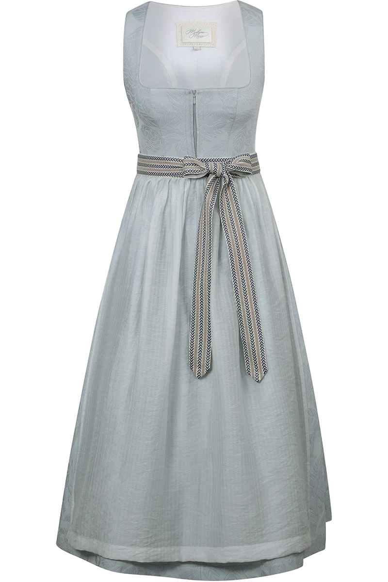 Langes Dirndl mit erhabenem floralem Design