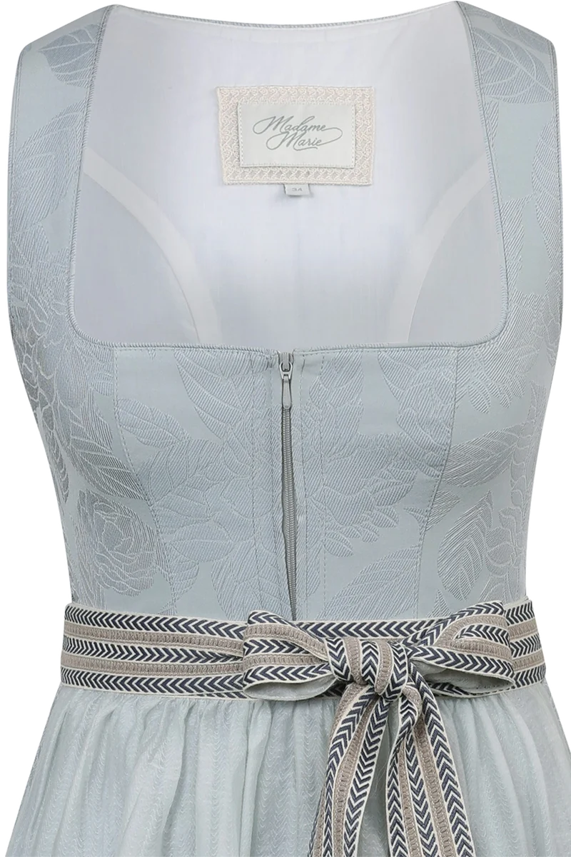Dirndl lang mit eingewebtem Blumenmuster