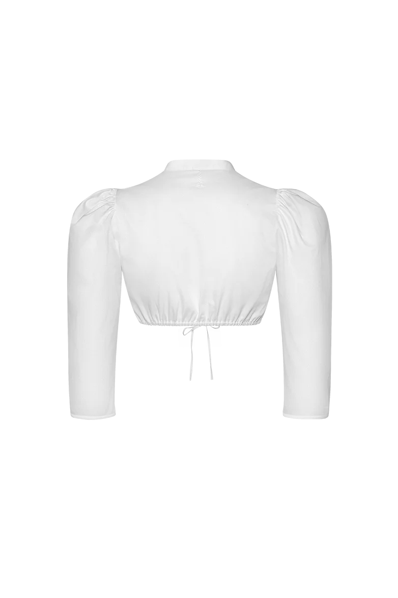 Dirndlbluse mit Puffärmel