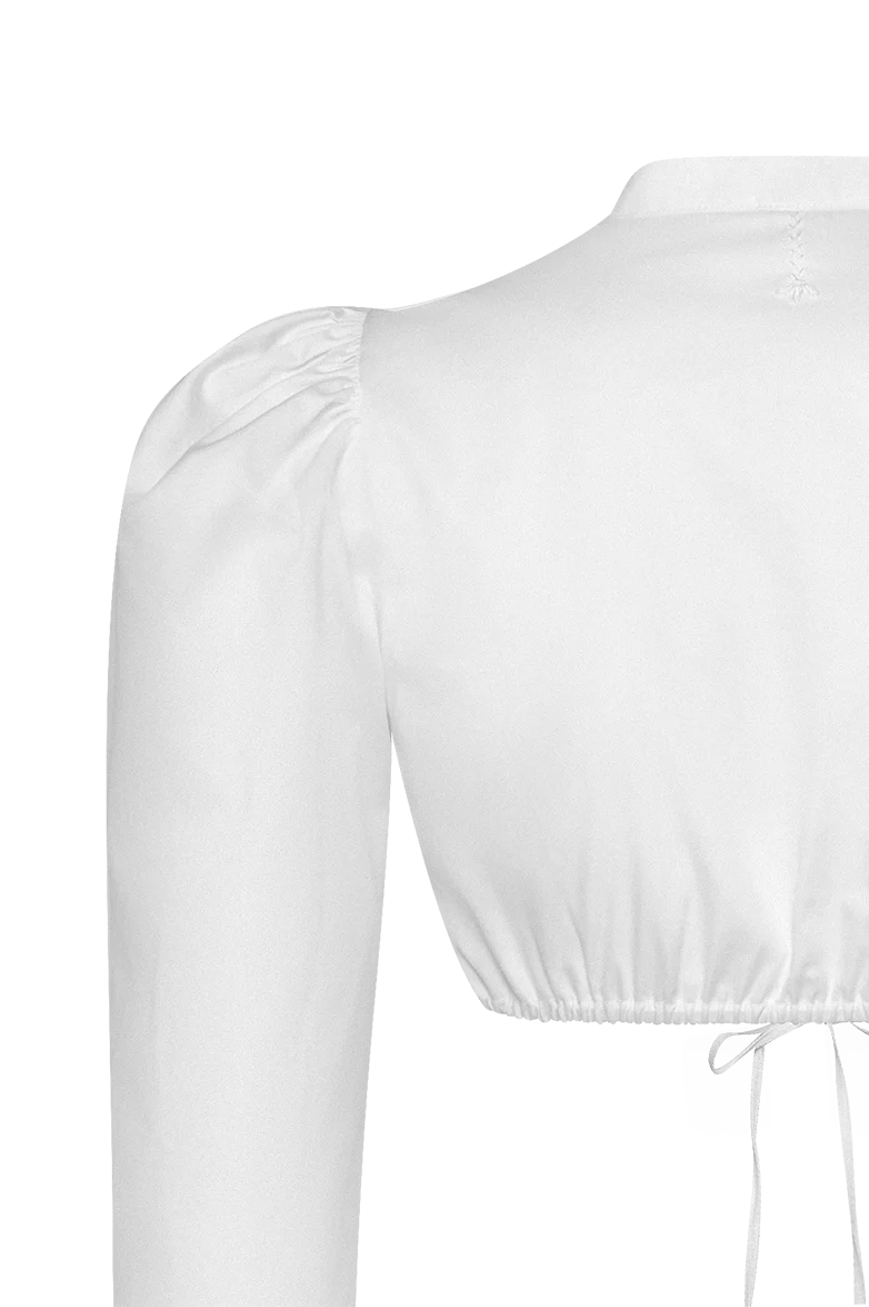 Dirndlbluse mit Puffärmel