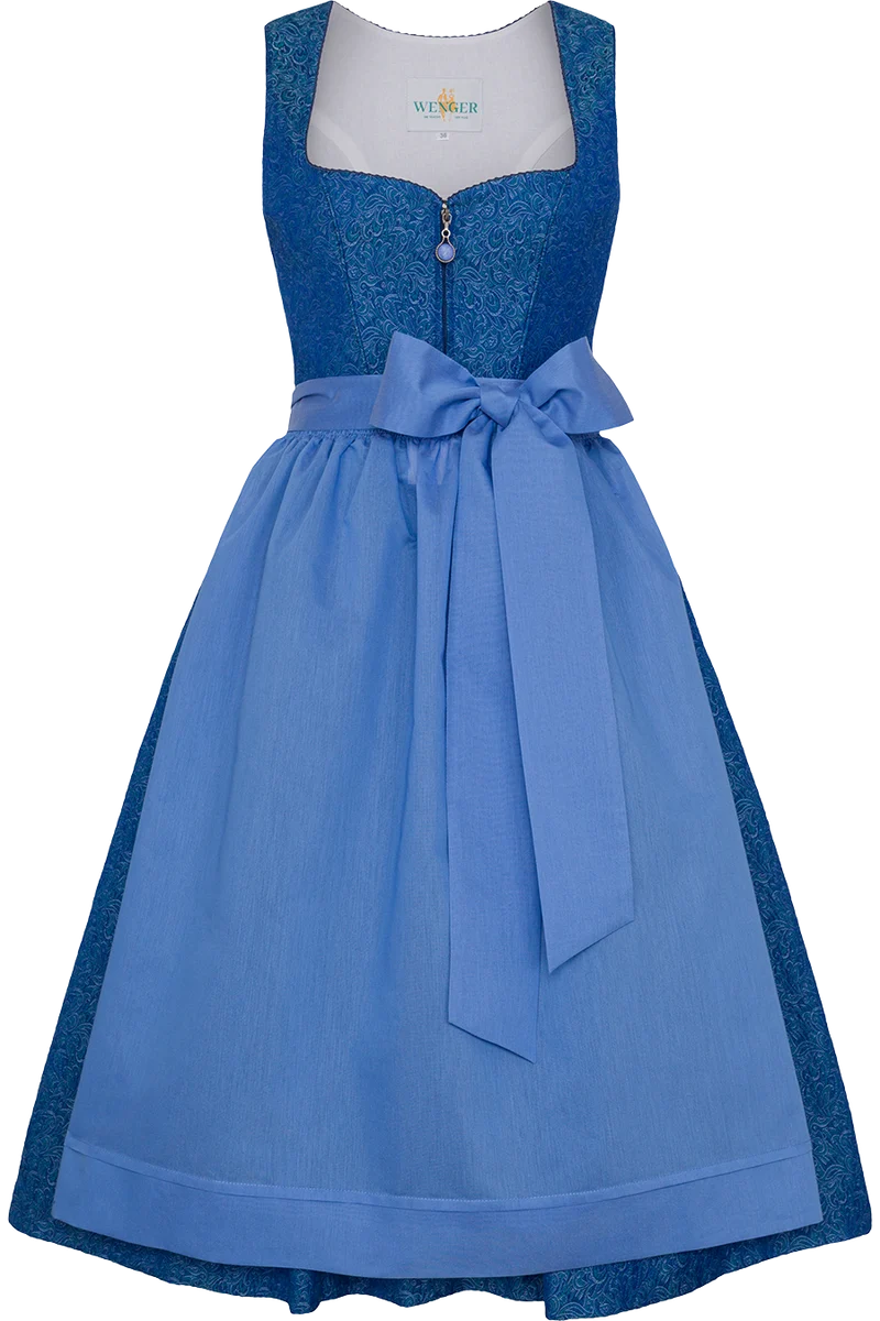 Dirndl in Midilänge mit Herzausschnitt