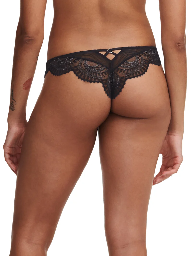 Chantelle - Mystic Dream Tanga Schwarz / Silber Lurex