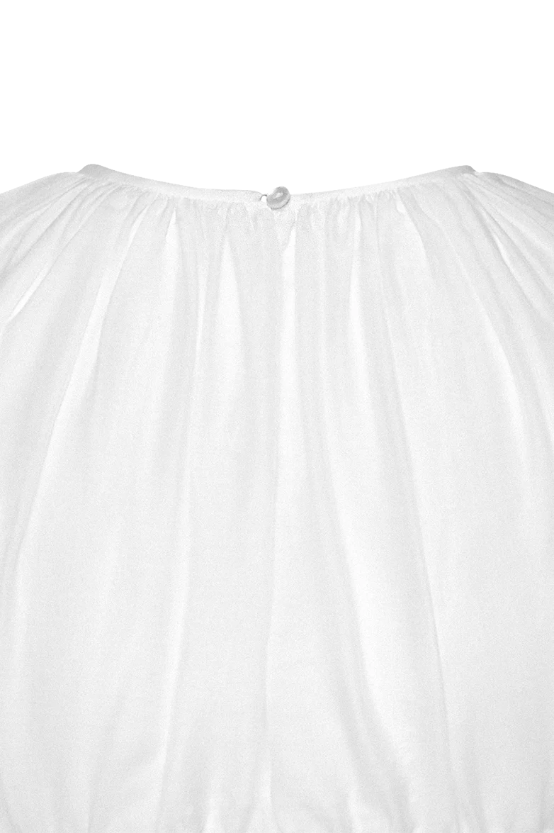 Faltenbesetzte Dirndlbluse