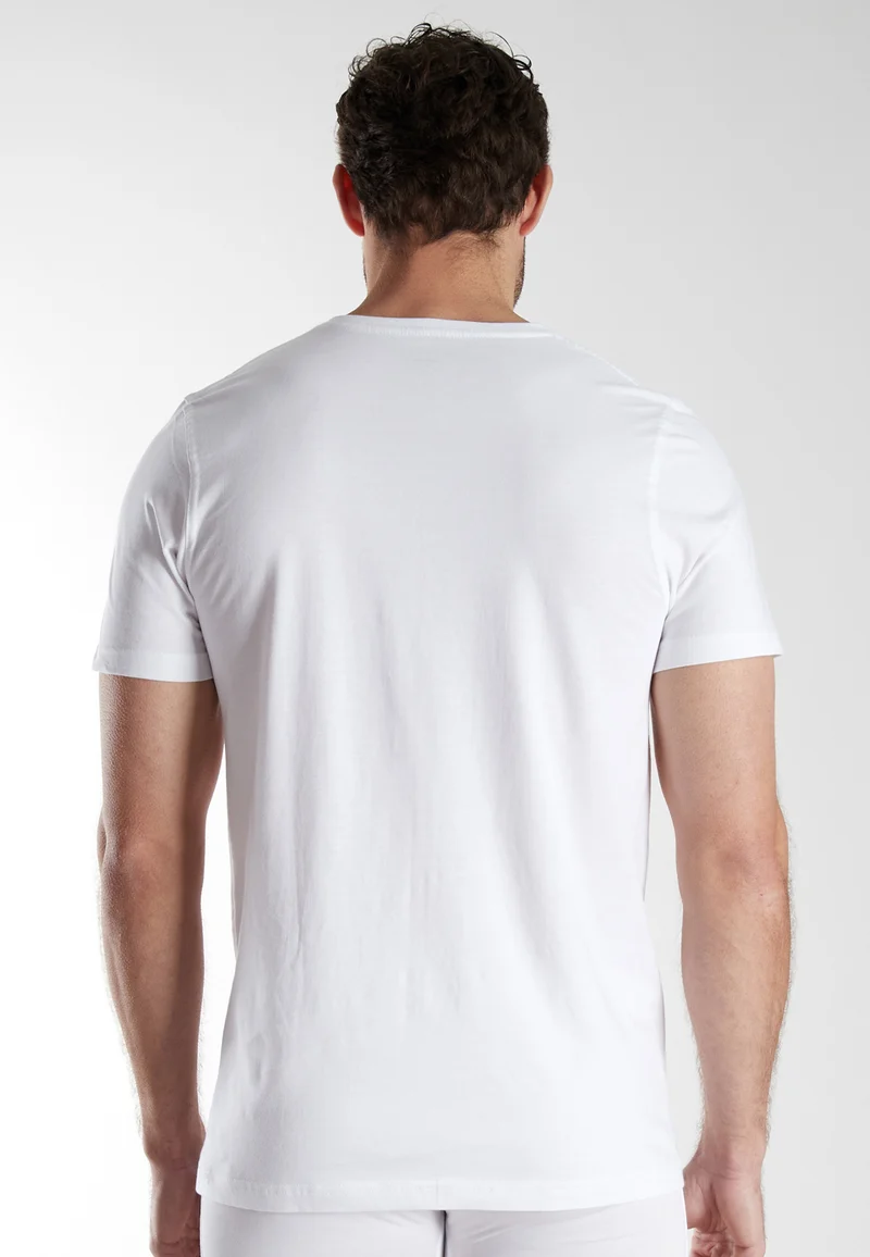 BUGATTI Shirt weiß-hell-uni