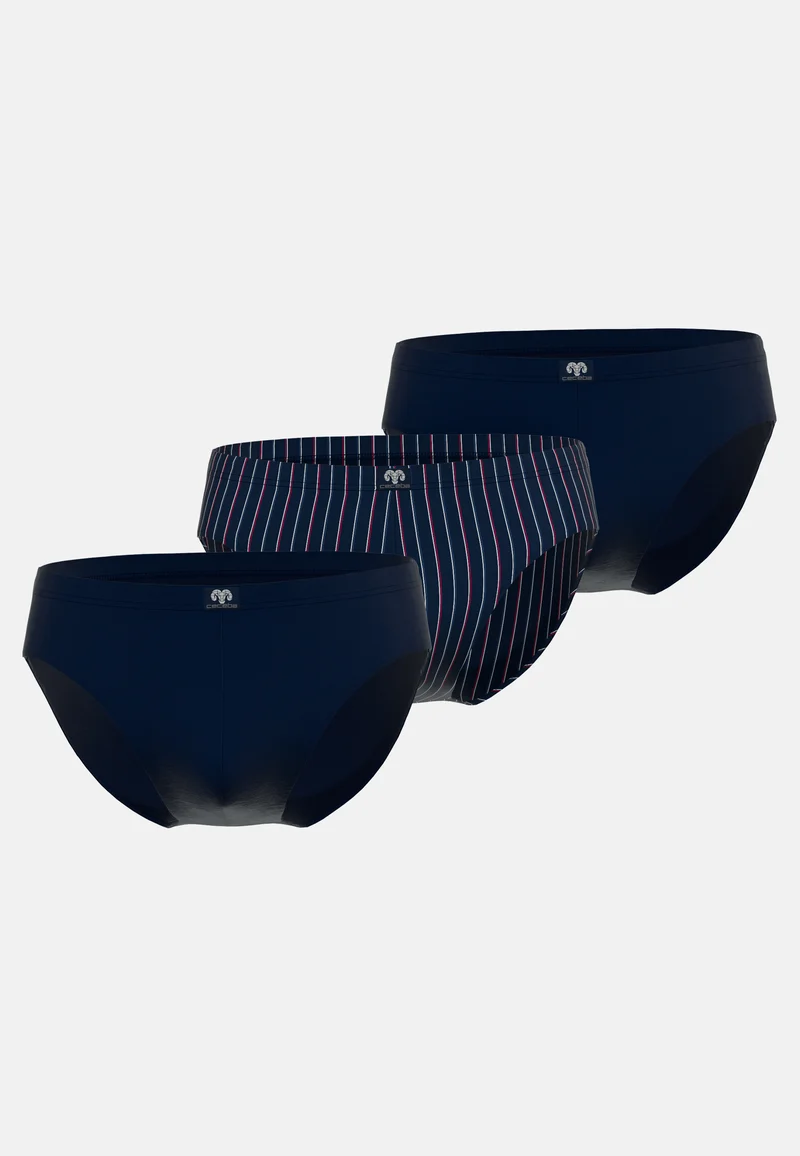 CECEBA Sport Slip 3er Pack navy-red