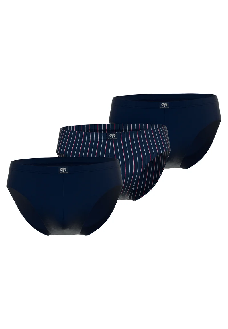 CECEBA Sport Slip 3er Pack navy-red