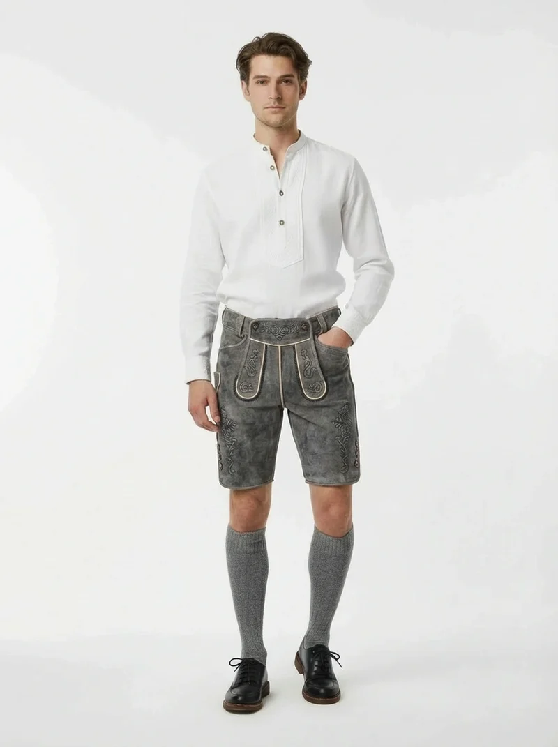 Lederhose Nebelschwarz