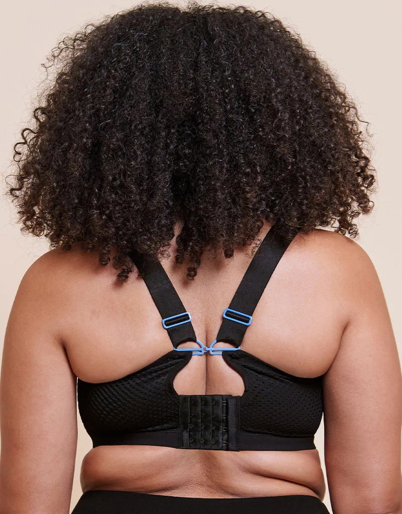 Curvy Kate Everymove Wired Multiway Sports Bra Black/Blue Print