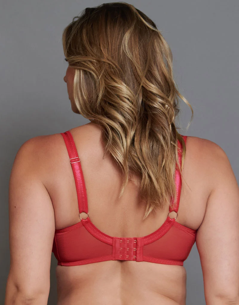 Scantilly Friction Balcony Bra Lipstick Red