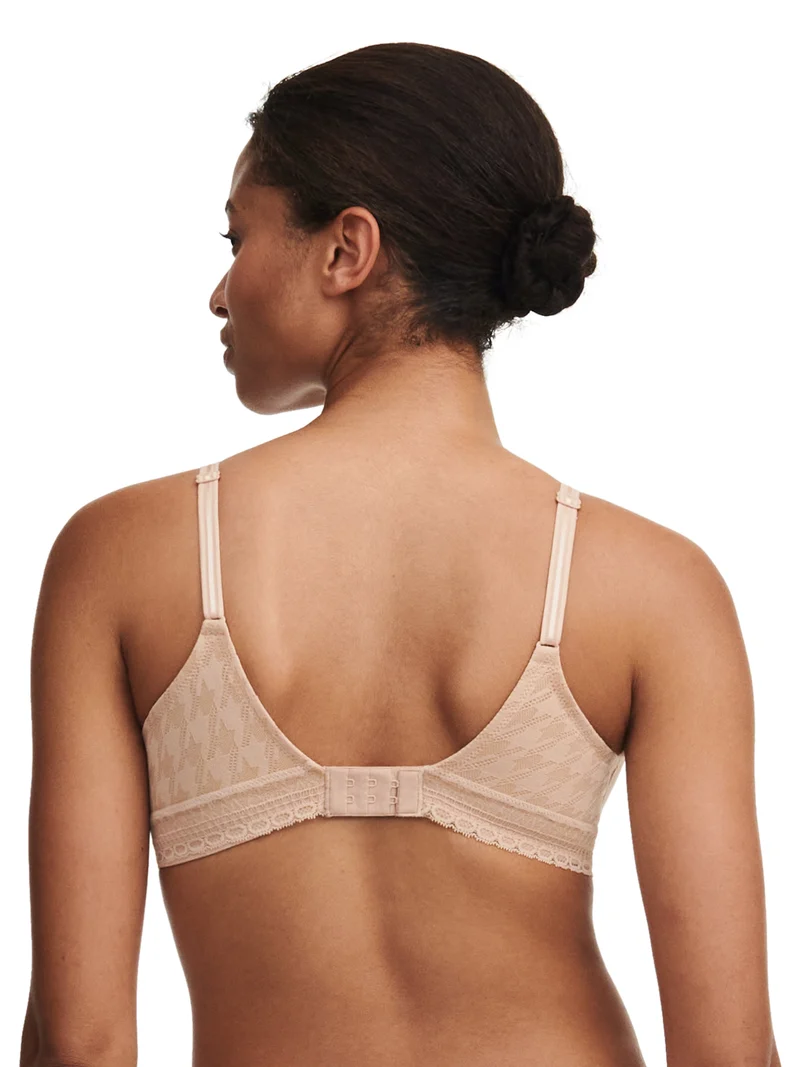 Chantelle – Impression Bedeckender T-Shirt-BH Clay Nude