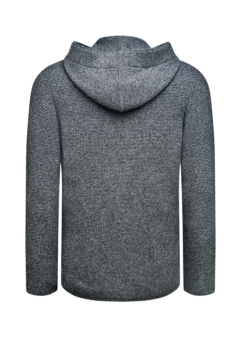 Strickjacke mit Kapuze