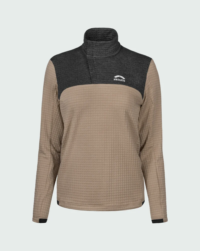Ducan Flow Grid Longsleeve Zip Shirt W