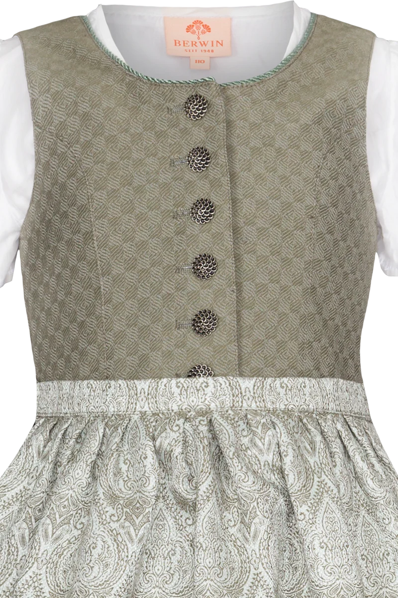 Kinderdirndl mit Wolle und mit Bluse