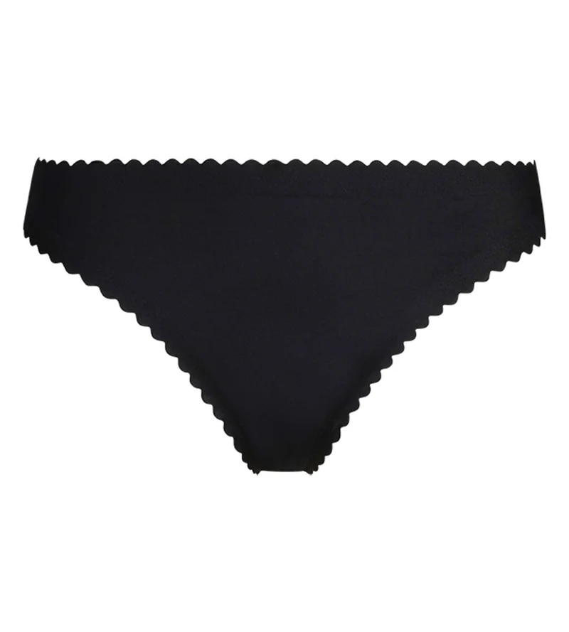 Schwarzer String für Damen aus Mikrofaser Dim Body Touch