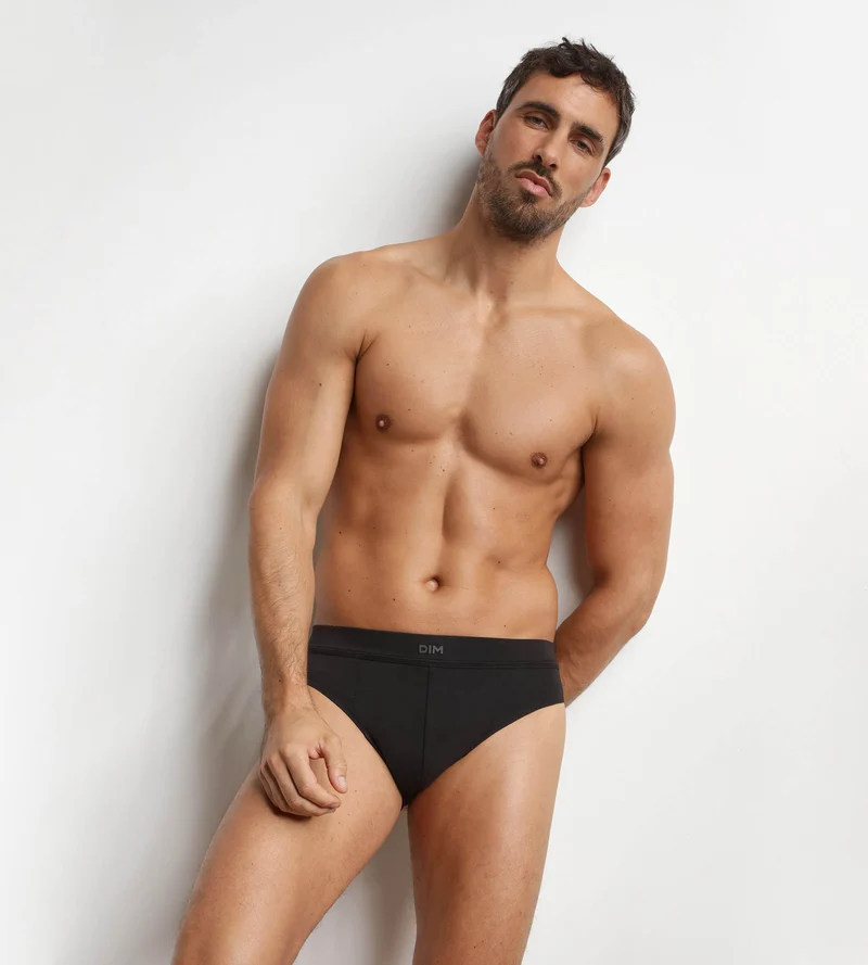 Herren-Slip aus Modal-Baumwolle Schwarz Dim Gentleman