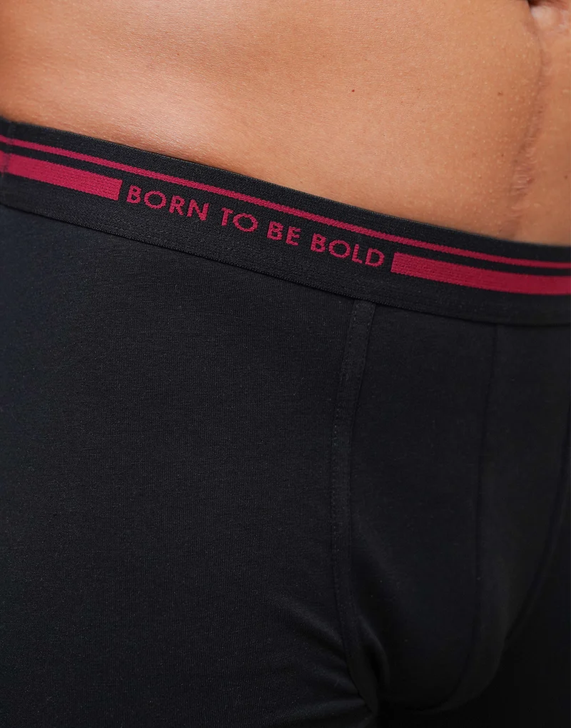 Boxershorts-Set Black/Bordeaux