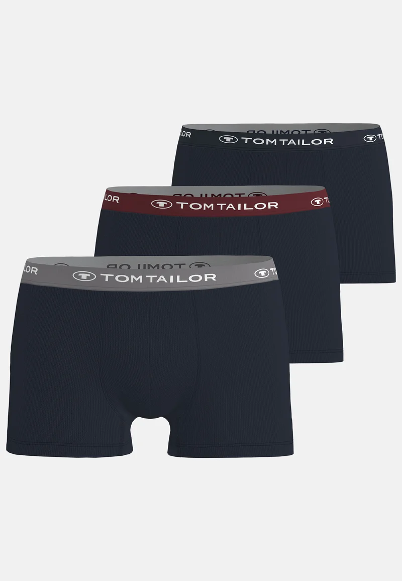 TOM TAILOR Hip Pants 3er Pack blau-dunkel-multicolor