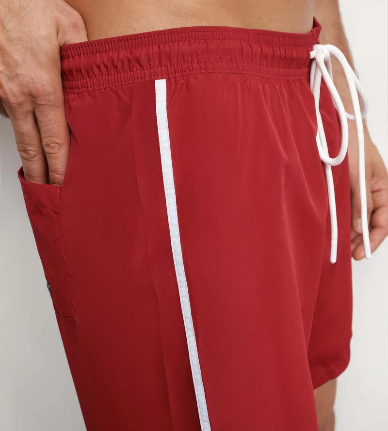 Badehose für Herren im Boxerschnitt Bordeaux Dim Swimwear