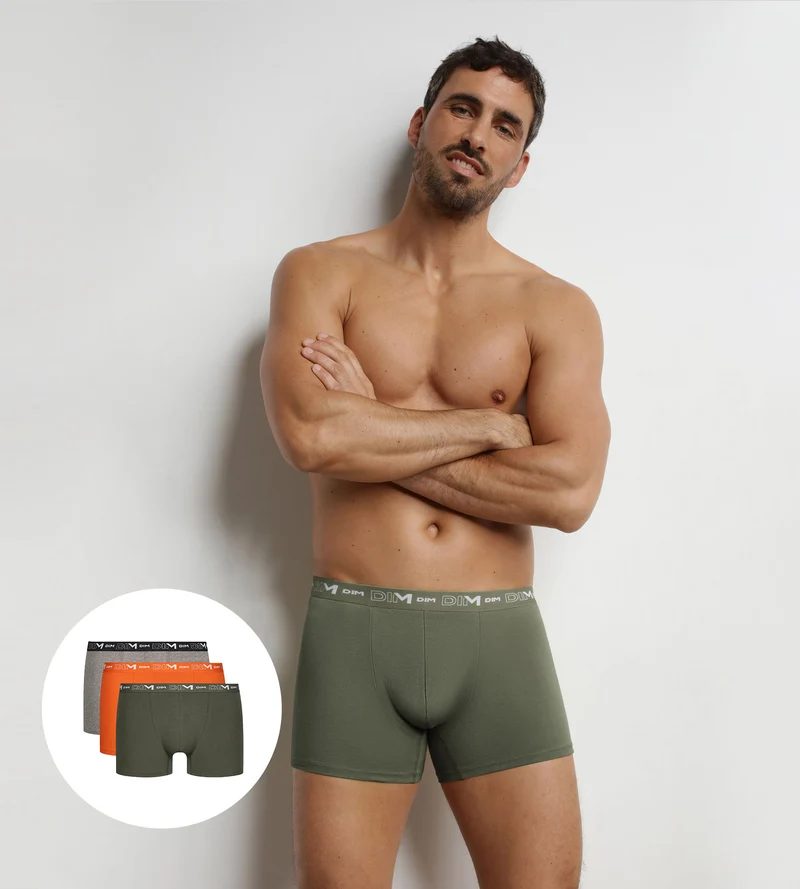 3er-Pack Boxershorts für Herren Jungle Pop Dim Coton Stretch