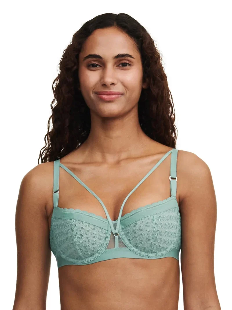 Chantelle - Monogram Halbschalen-Balkon-BH Trellis Green