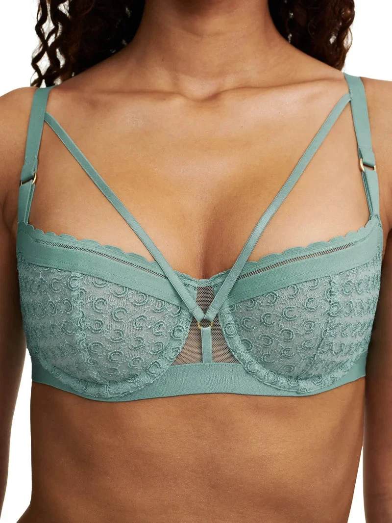 Chantelle - Monogram Halbschalen-Balkon-BH Trellis Green