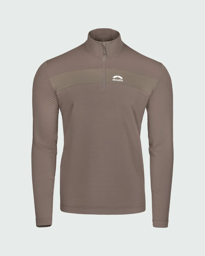 Buffalora Active Grid Longsleeve Zip Shirt