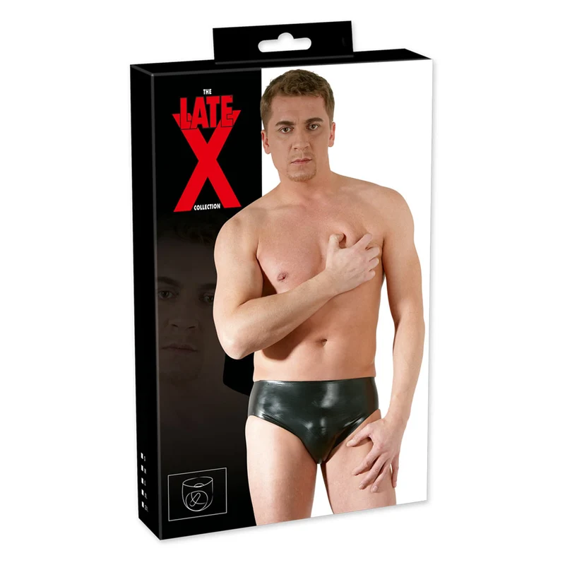 Latex Herren Penisslip M-XL mit Analdildo "Edamus"