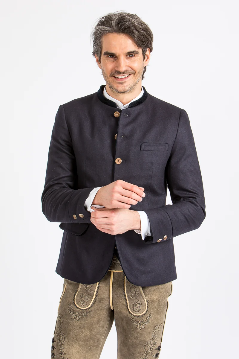 Gottseidank Trachtenjanker Helmut A004863 schwarzblau