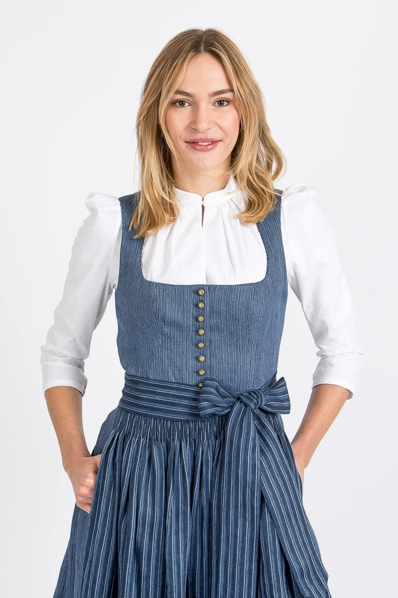 Gottseidank Dirndl Monika mao blau