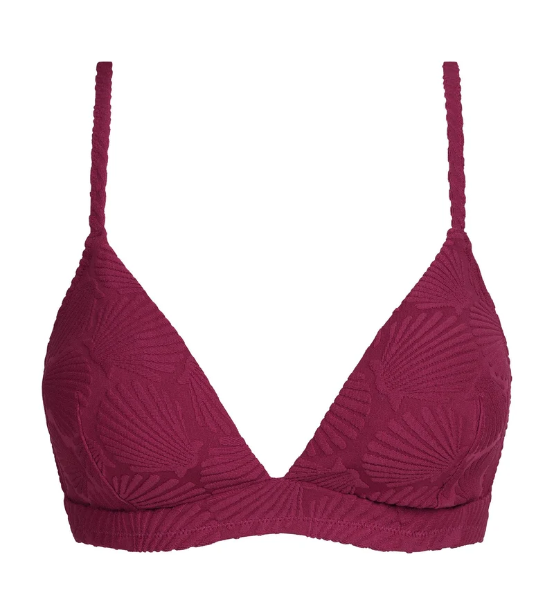 Triangel-Bikini-Oberteil mit Muschelmotiv von Dim Swimwear