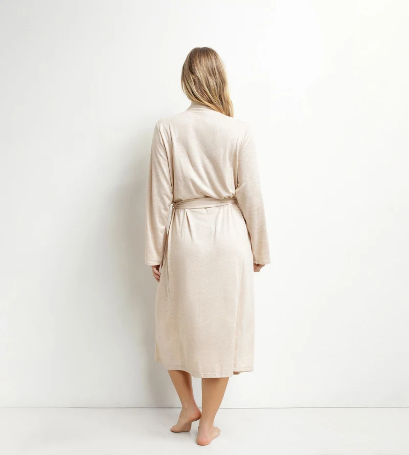 Lange Strickjacke für Damen aus Strick Sable Dim Chillness