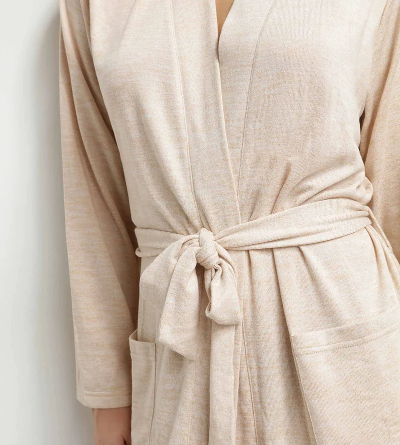 Lange Strickjacke für Damen aus Strick Sable Dim Chillness