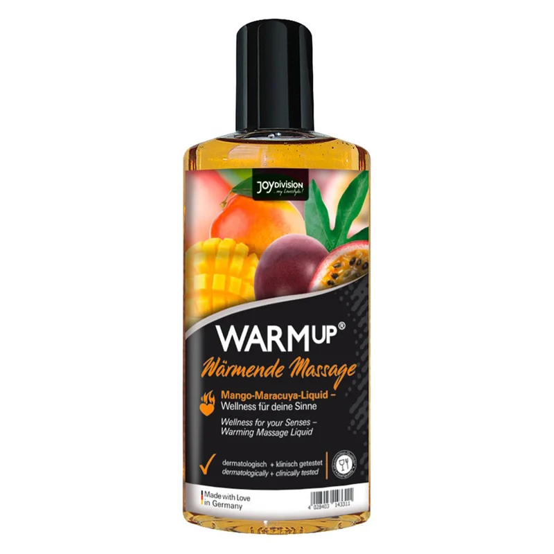 Joydivision Massage-Öl 150ml Essbar, WARMup Mango-Maracuja