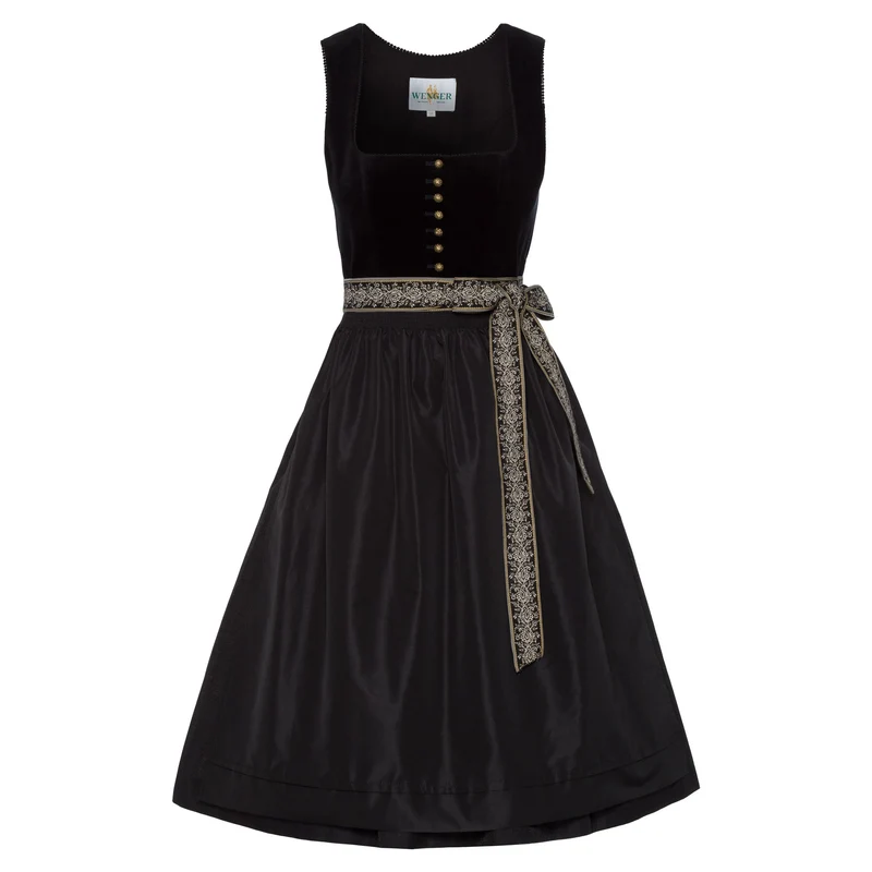 Dirndl Ilona in schwarz