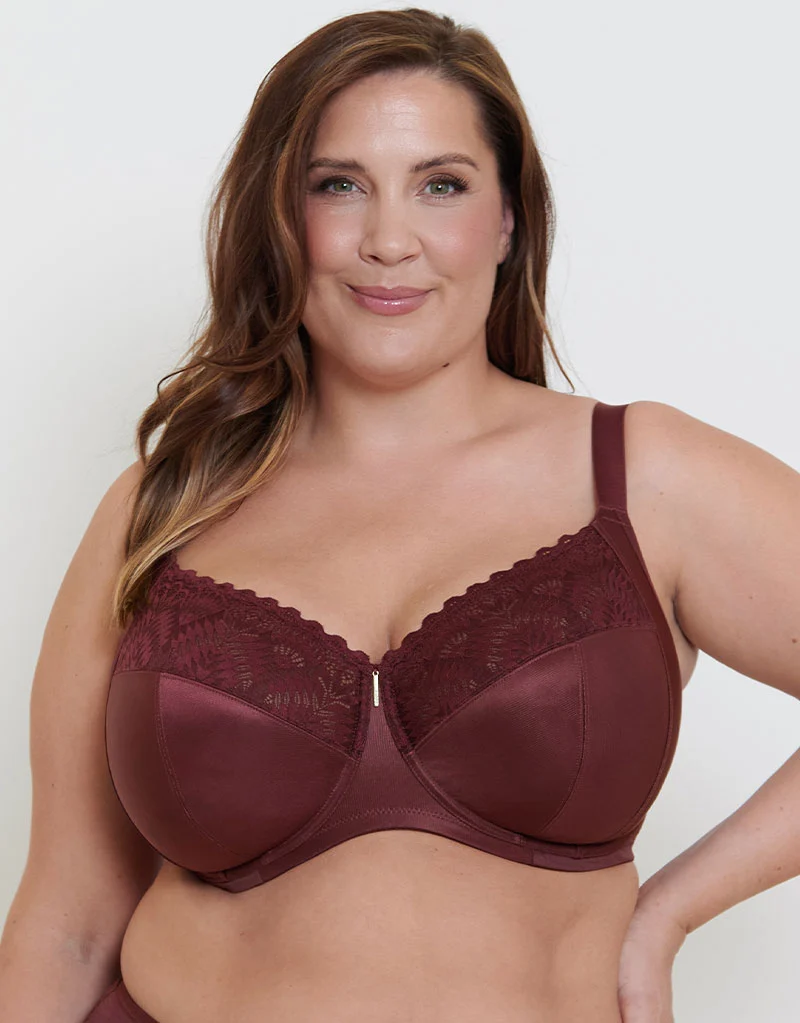 Adella Athena Full Cup Side Support Bra Merlot