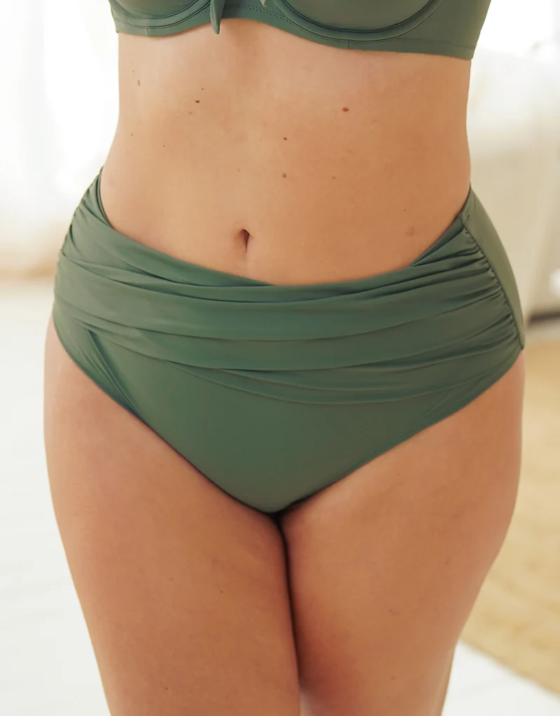 Bikini-High-Waist-Panty Valencia Olive