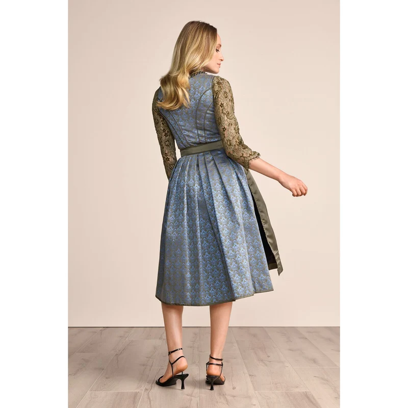 Dirndl Enni in grün/blau