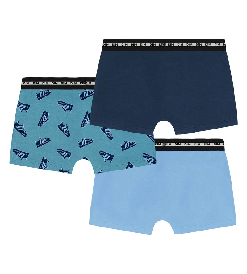 3er-Pack Boxershorts für Jungen aus Stretch-Baumwolle mit Streetwear-Motiven von EcoDim Mode