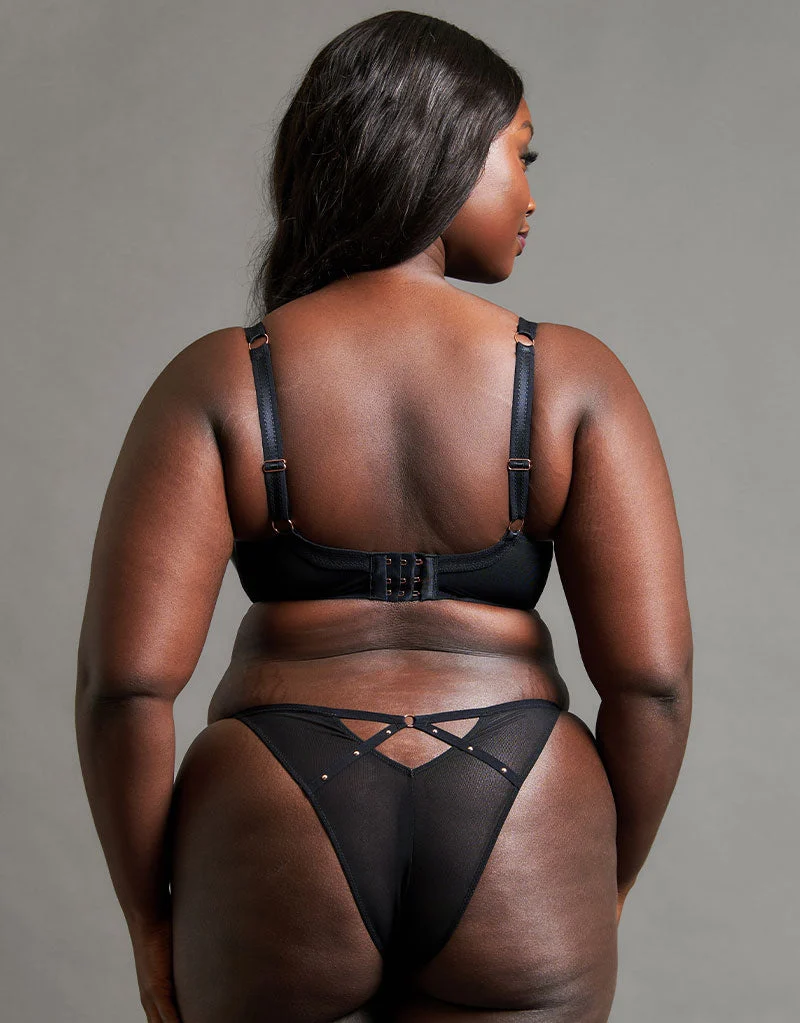 Scantilly Studded Seduction Tanga Brief Black