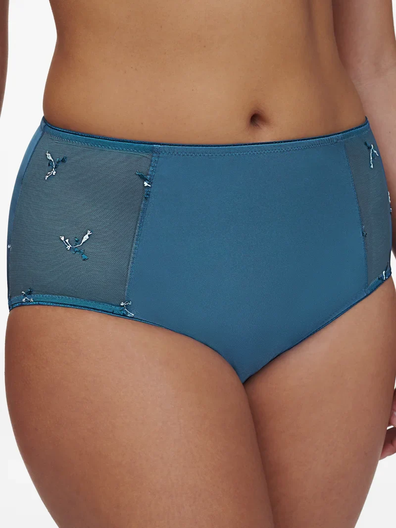 Chantelle - Every Curve High-Waisted Support Full Brief Jeans Blautöne