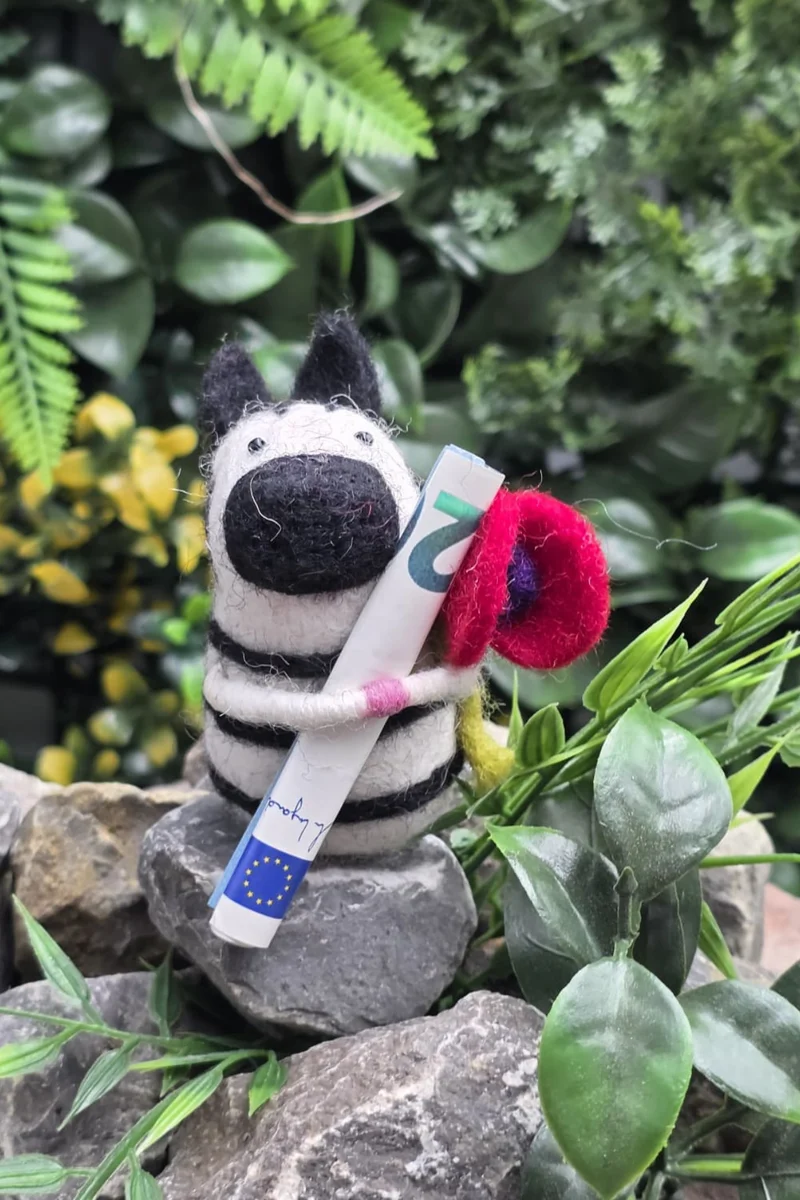 Filztiere mit Blume mini - SW05 - 9760 - Manufaktur Locnikar